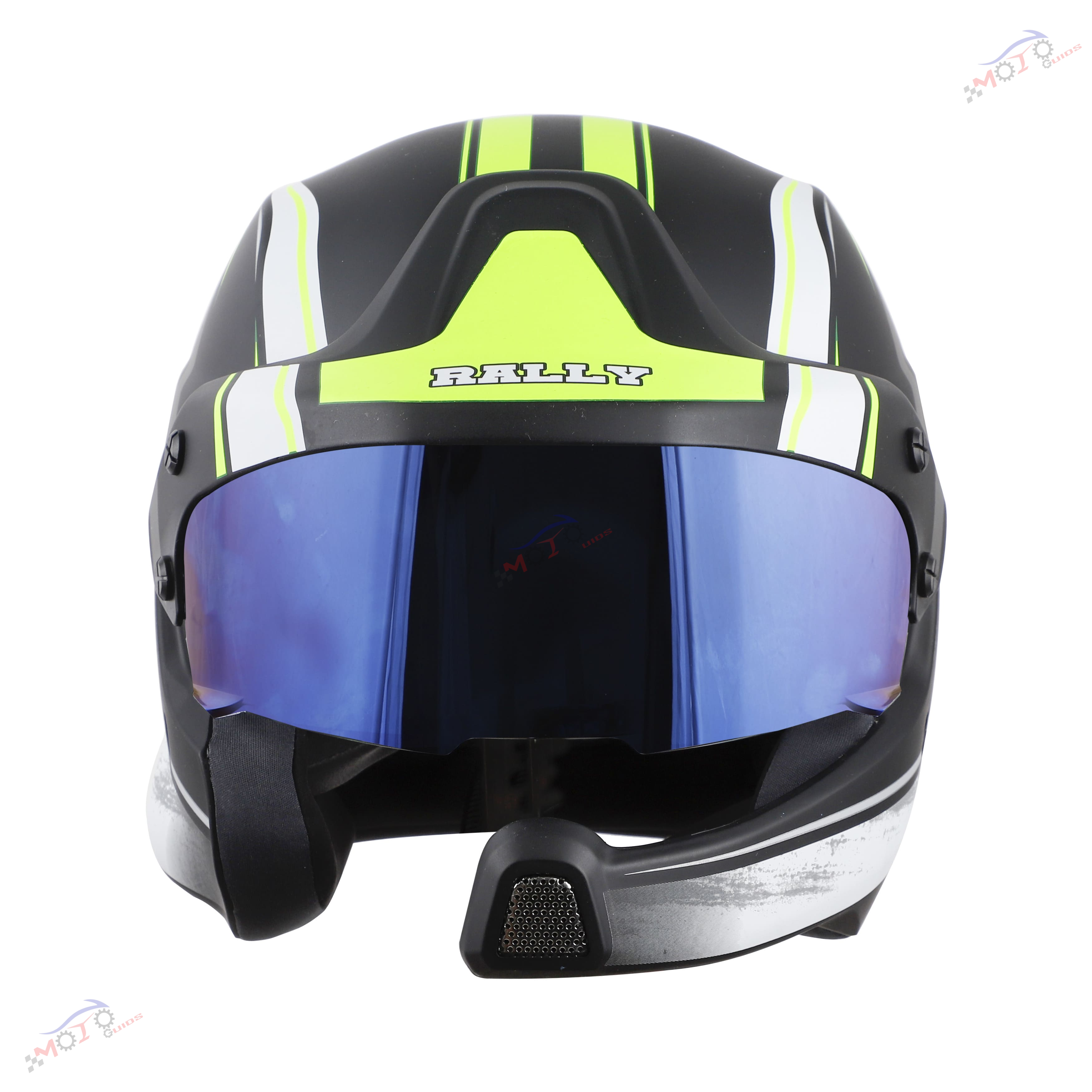 SB-51 RALLY RUT( FITTED WITH CLEAR VISOR EXTRA CHROME BLUE VISOR FREE)